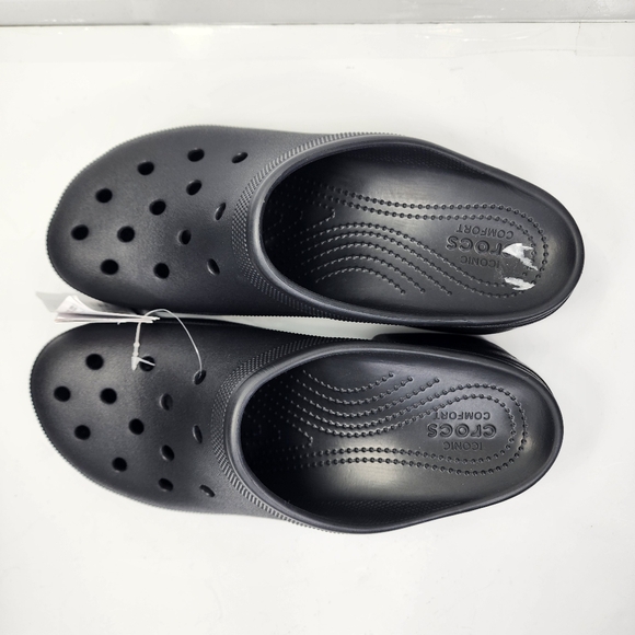 Crocs Siren Clogs High Unisex Heels Platform Slippers Men's 10 Women' 12 Black - Picture 8 of 13